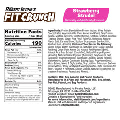 FITCRUNCH bar close-up highlighting 16g protein per serving