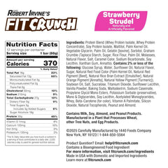 FITCRUNCH chocolate-coated layer details an indulgent, protein-rich treat.