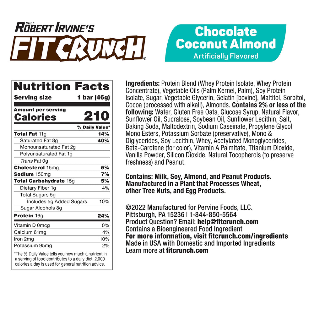 FitCrunch 6-layer baked bar close-up reveals soft cake core texture.