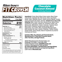 FitCrunch 6-layer baked bar close-up reveals soft cake core texture.