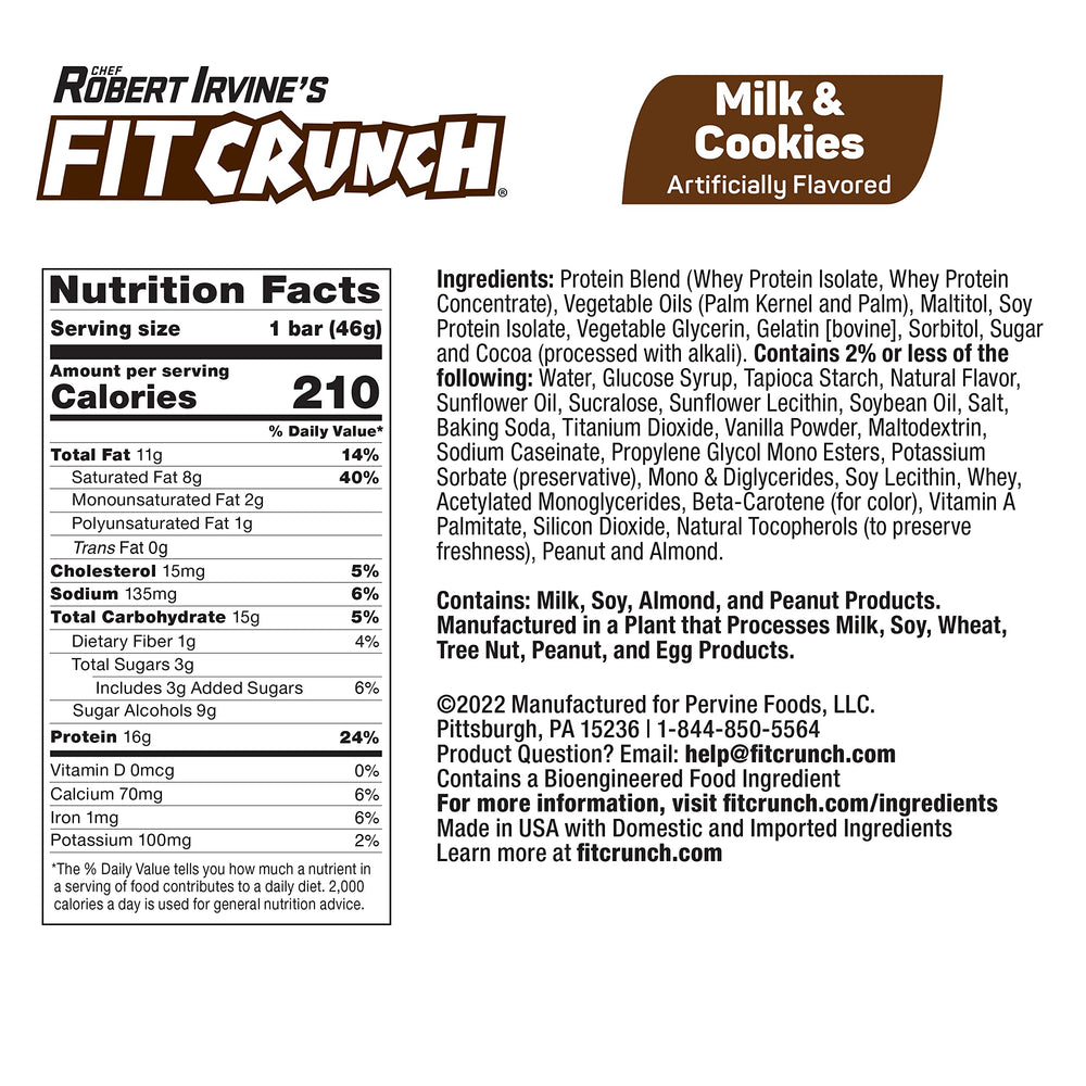 Cross-section reveals six layers in the FITCRUNCH bar.