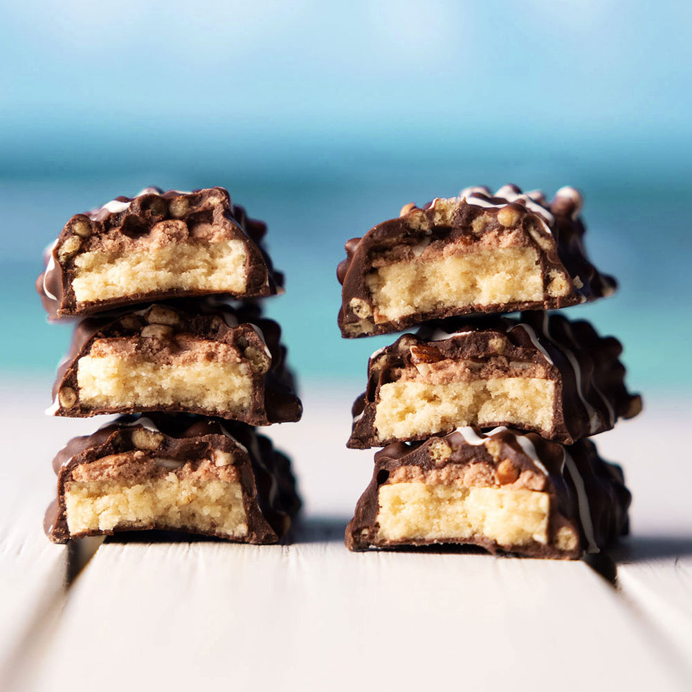 Stacked FITCRUNCH bars ready for a quick energy boost
