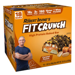 FITCRUNCH Caramel Peanut snack-size bar for on-the-go energy