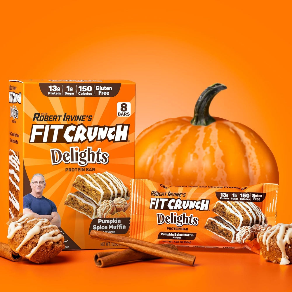 Fit Crunch Delights bar closeup texture hints smooth bite and satisfying chew