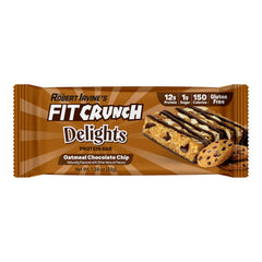 Fit Crunch Delights: avena y chispas de chocolate en la barra proteica