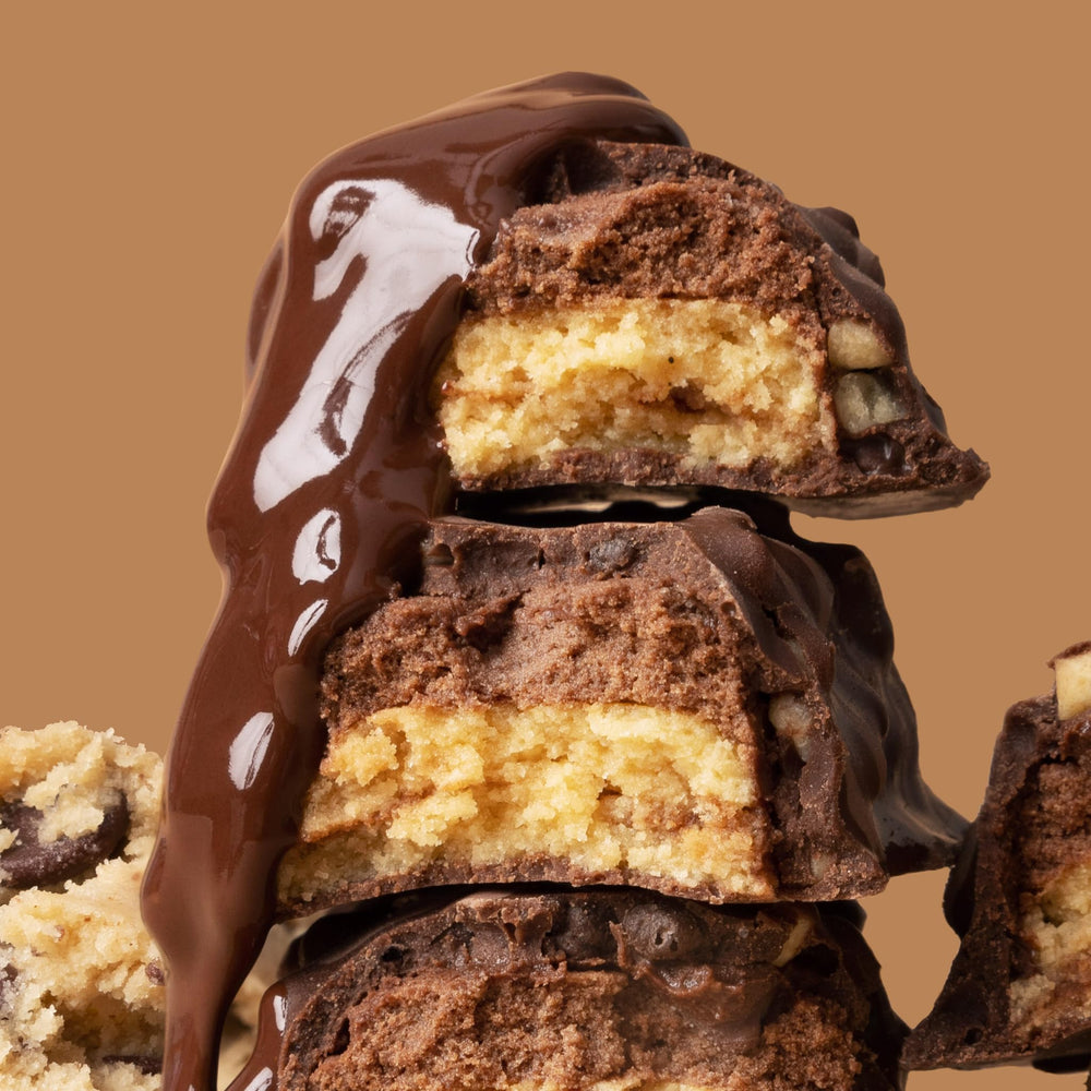 FITCRUNCH bar showcases 30g protein per serving for protein goals.