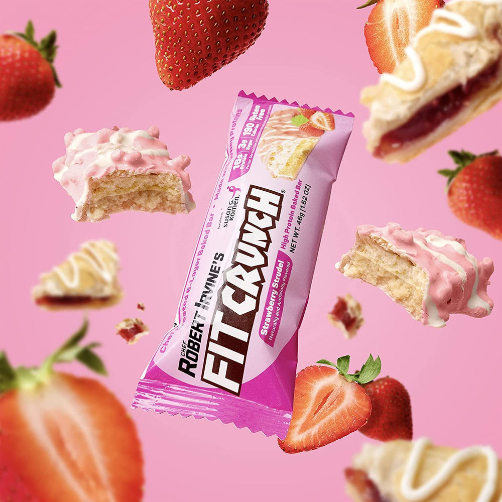 FITCRUNCH gluten-free bar on a clean surface