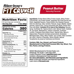 FITCRUNCH protein bar close-up reveals six-layer cake core and chewy bite