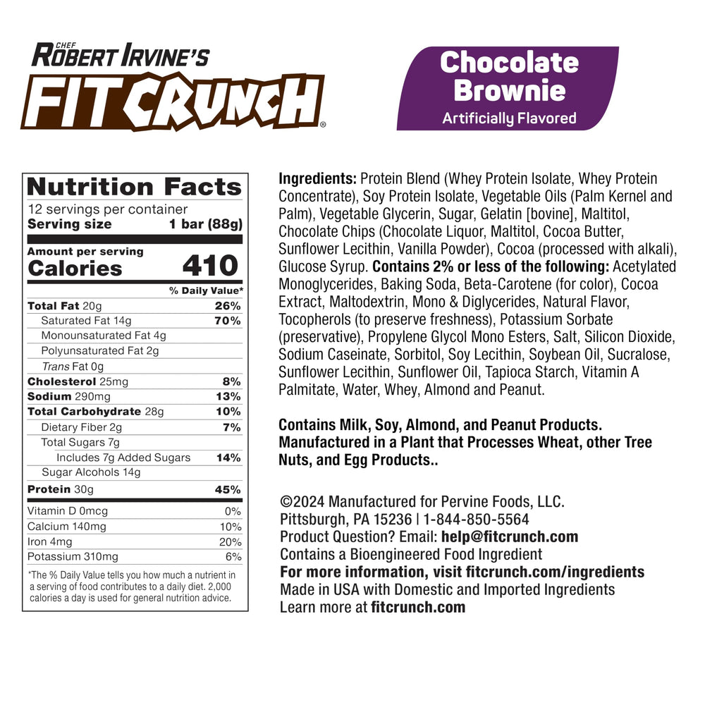 Cross-section of FITCRUNCH six-layer baked bar reveals layered texture