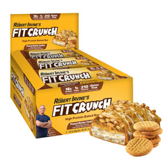 FITCRUNCH snack-size 6-layer baked bar for a premium on-the-go bite.