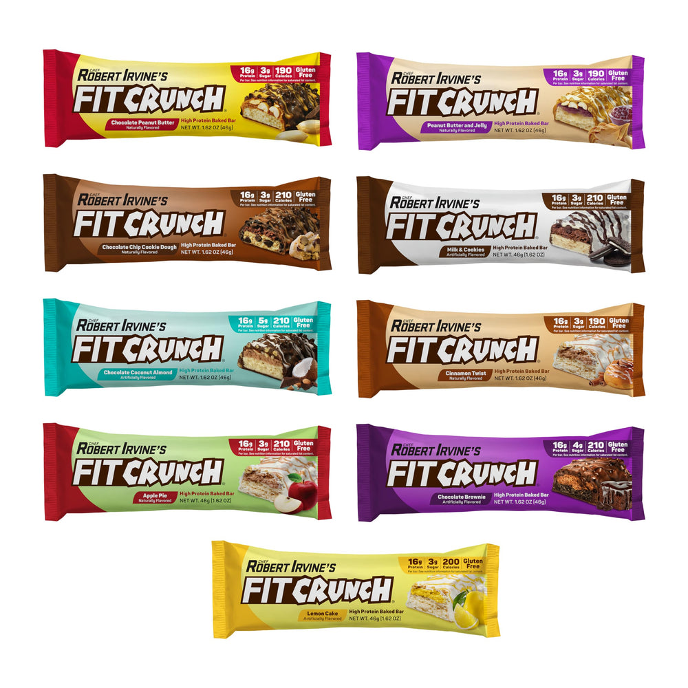 Fit Crunch Chocolate Banana bar with creamy flavor and protein boost