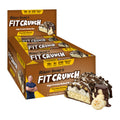 FITCRUNCH Snack Size Protein Bars – 6-Layer Baked Bar, 4g Sugar, Gluten Free, Chocolate Banana (9 Bars)