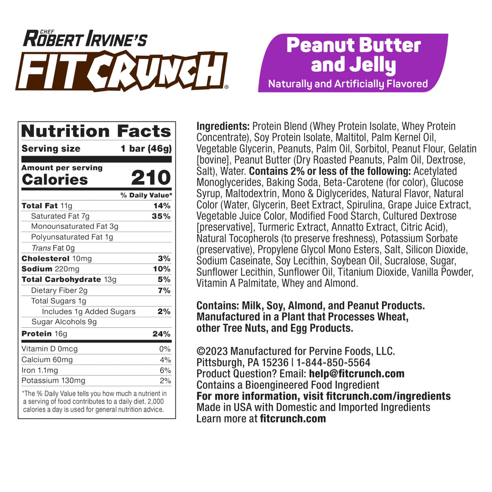 Fit Crunch cross-section shows 6-layer baked bar texture and soft cake core