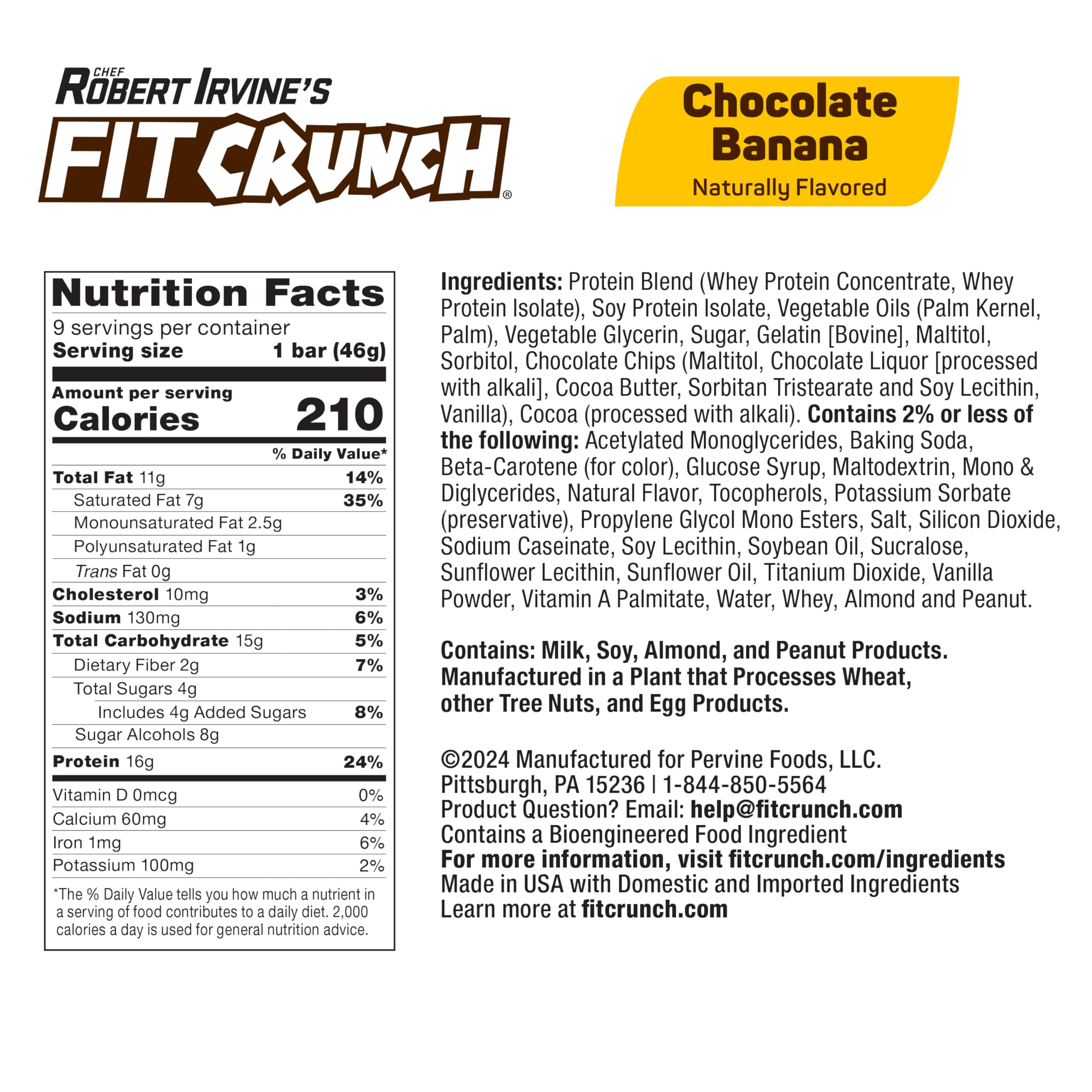 Fit Crunch Snack Size Bar six-layer baked texture highlighting crunch and flavor.