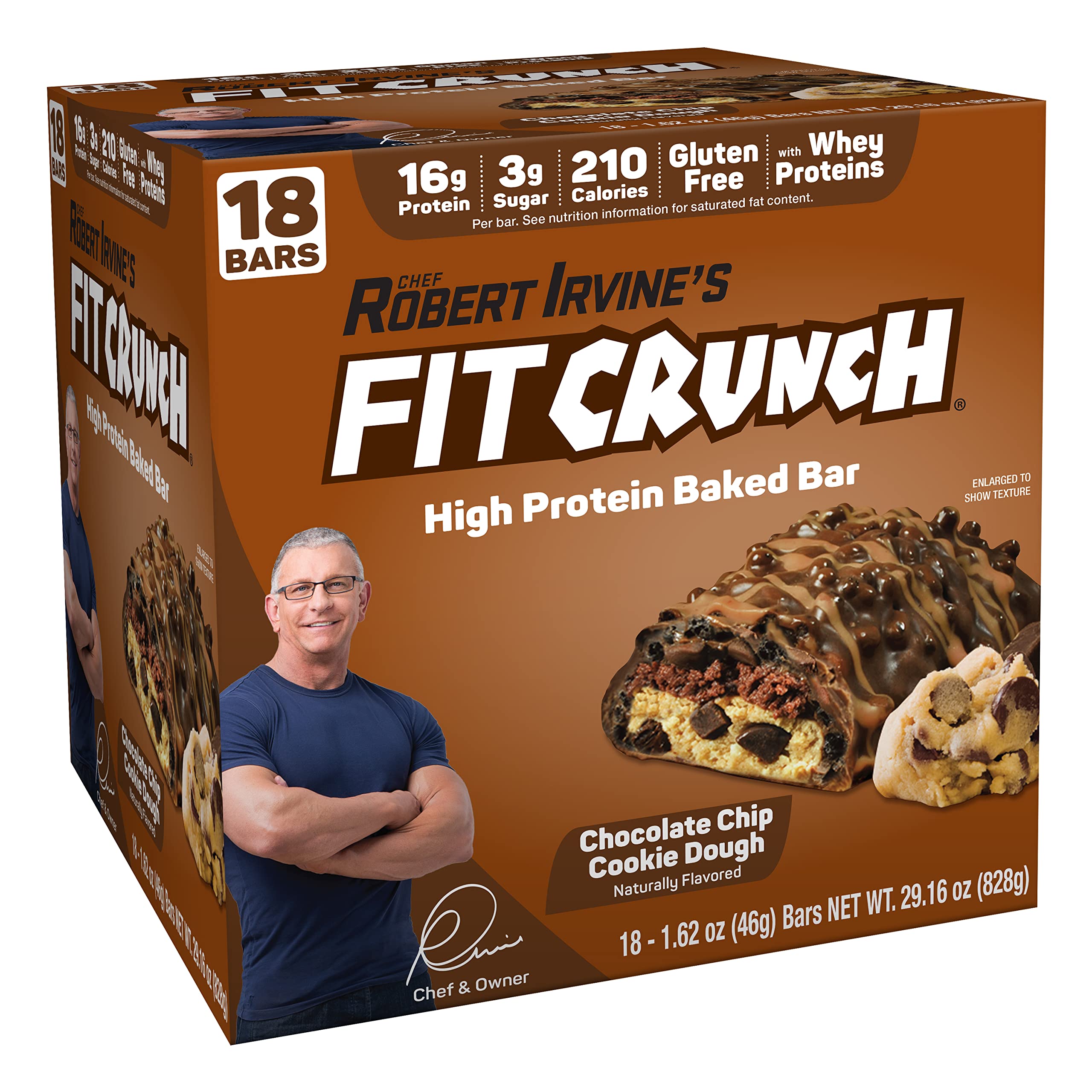 FITCRUNCH Snack Size bars on a display for on-the-go energy.