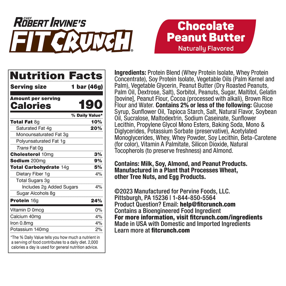 FITCRUNCH Milk & Cookies bar provides a protein-rich, satisfying snack