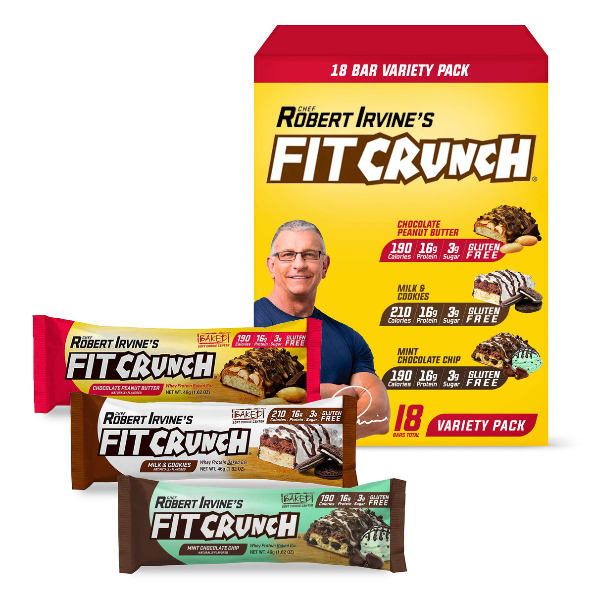 FITCRUNCH snack-size peanut butter bar for on-the-go protein
