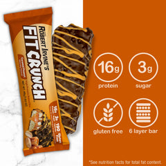 FitCrunch soft cake-core interior, indulgent yet balanced snack