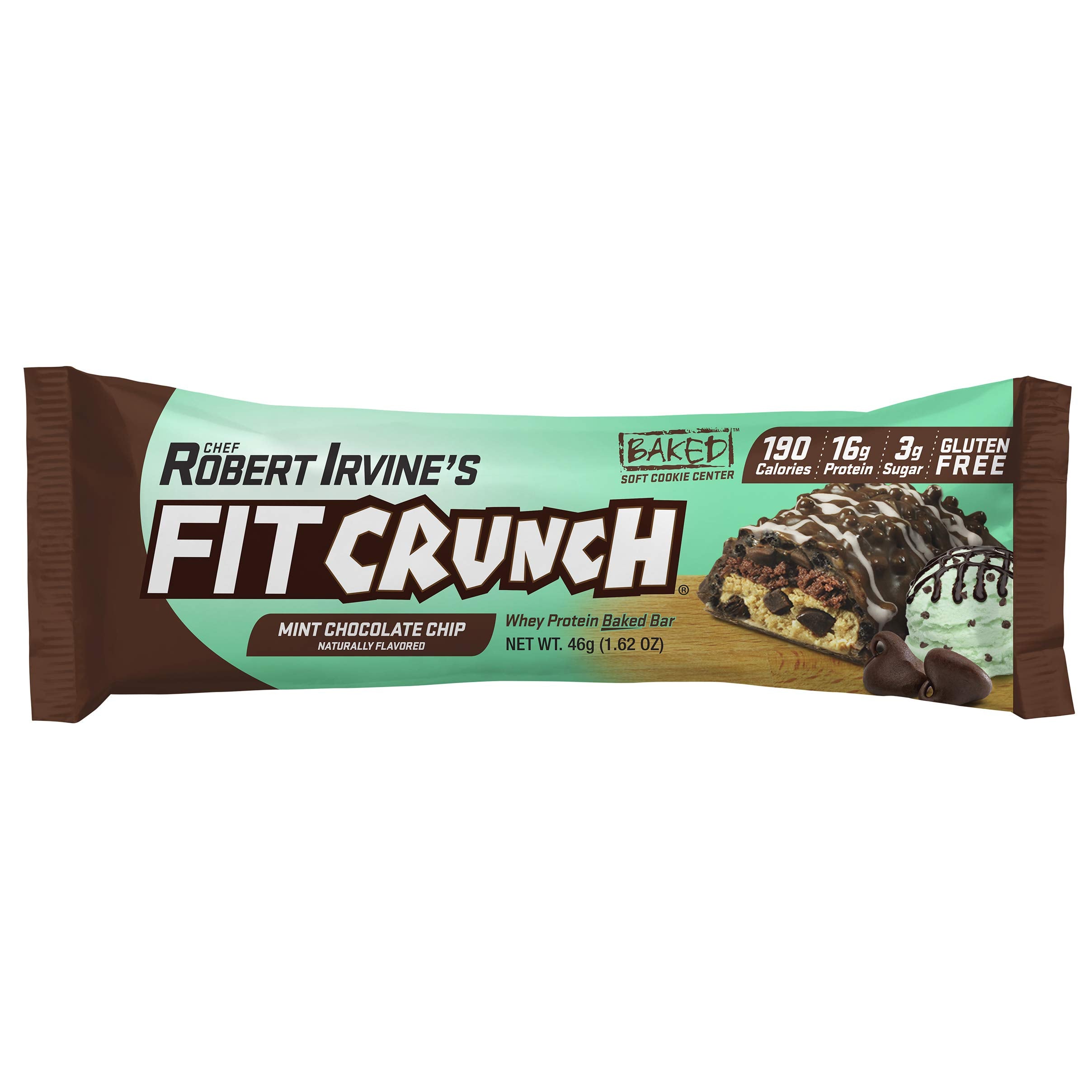 FITCRUNCH Mint chips visible for fresh flavor and texture