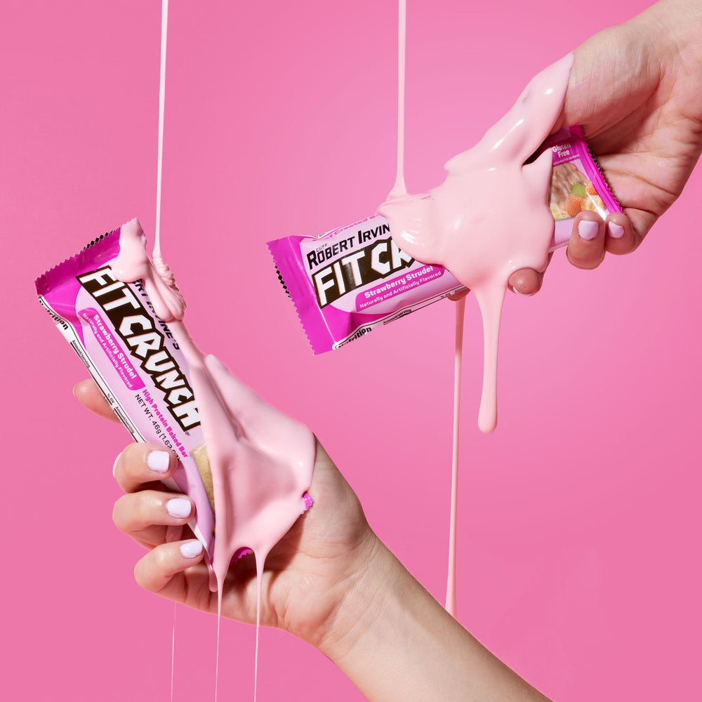FITCRUNCH strawberry strudel flavor with vibrant filling