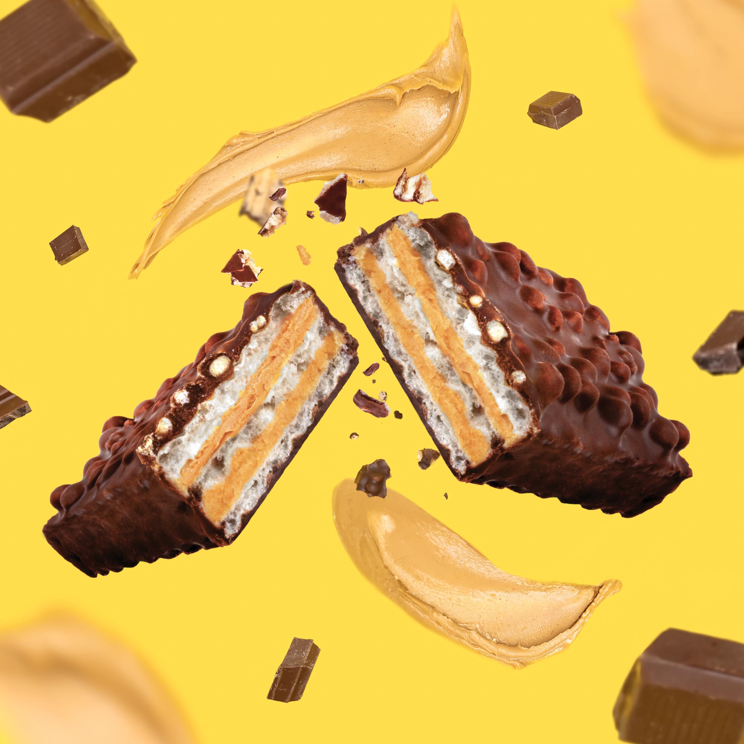 Fit Crunch wafer bar nutrition facts highlight 16g protein content.