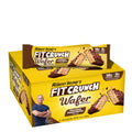 FITCRUNCH Wafer Protein Bars – 16g Protein, 3g Sugar, Chocolate Peanut Butter (9 Bars)