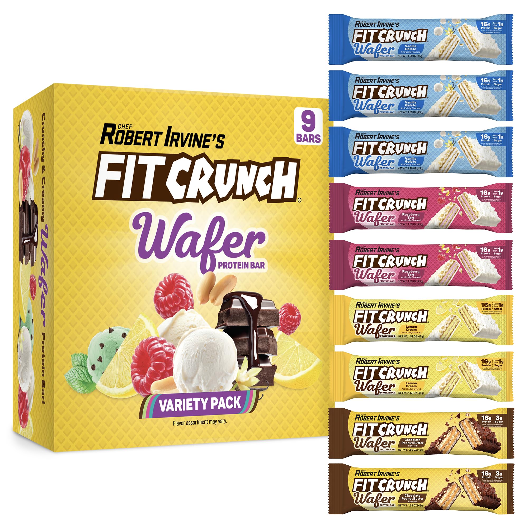 FitCrunch vanilla wafer: crunchy protein snack for on-the-go energy