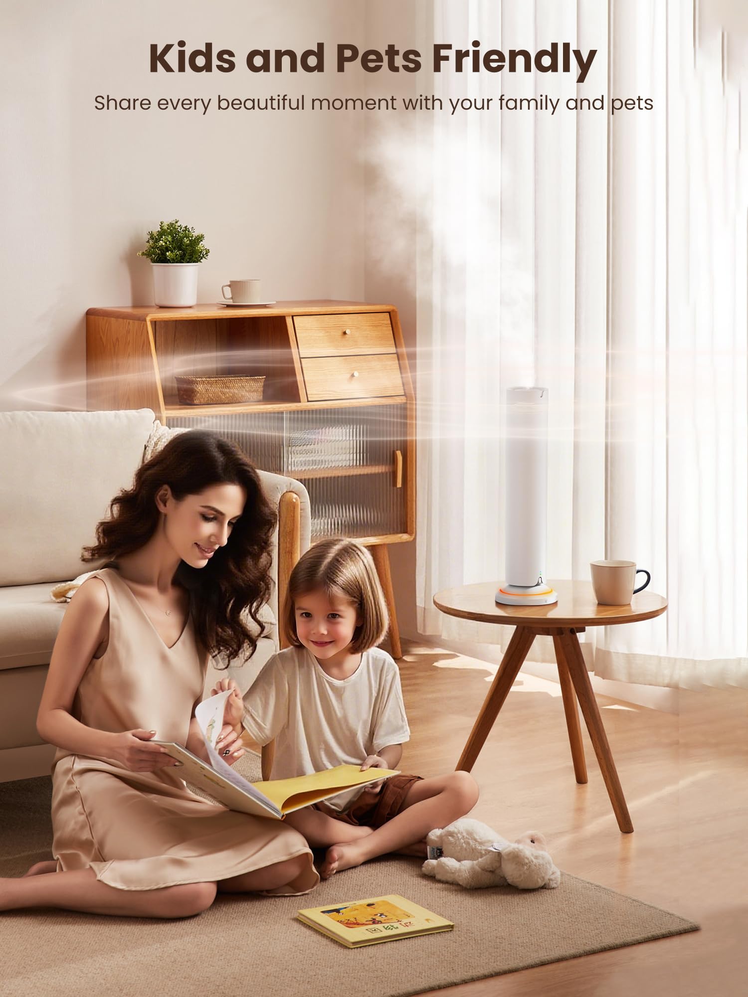 Fiteye diffuser is pet and kid friendly with safe design