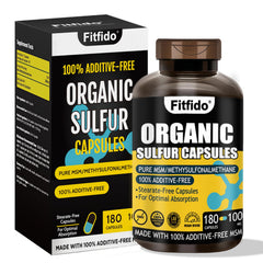 Fitfido MSM capsules bottle showing 1000 mg per capsule for joint support.