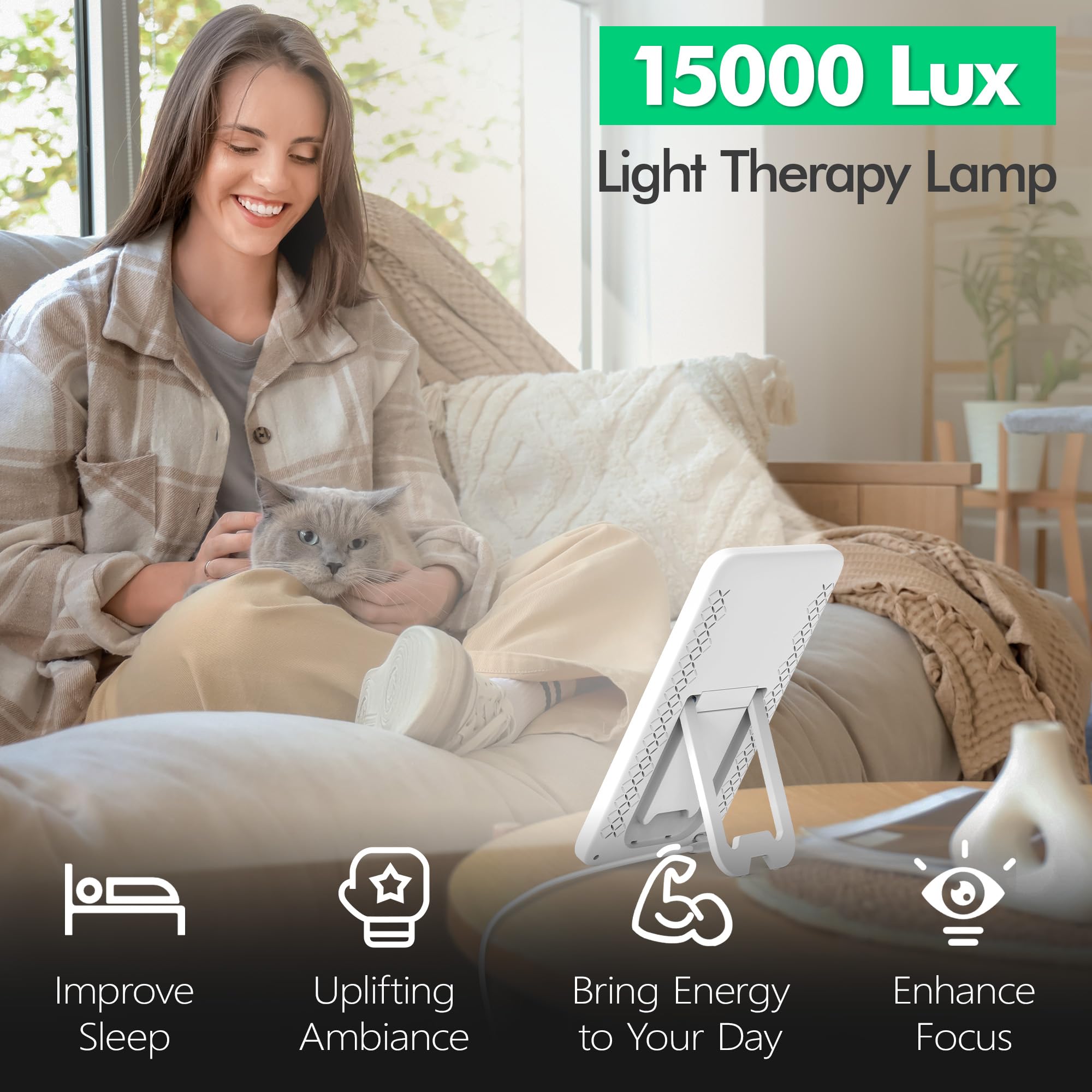 Fitfirst Light Lamp foldable stand enables easy travel and compact storage