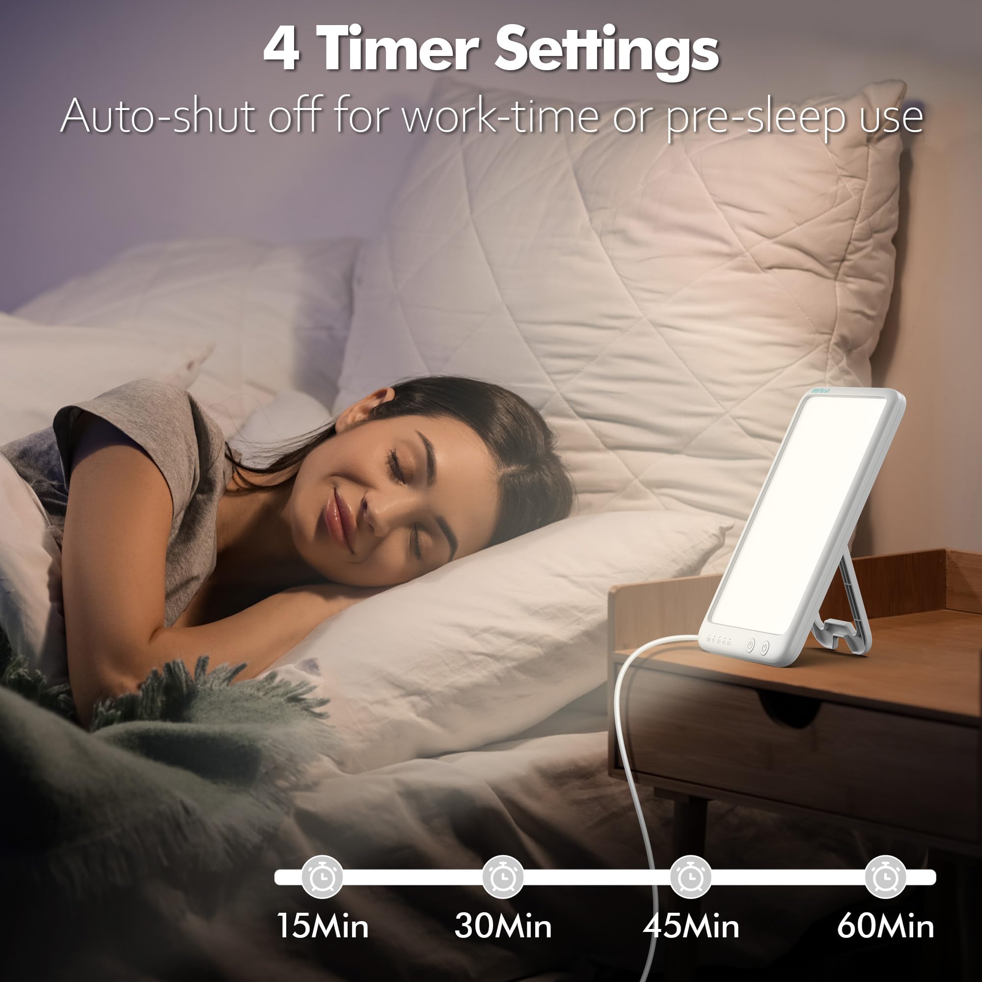Fitfirst Light Lamp 15-60 minute timer with auto shutoff