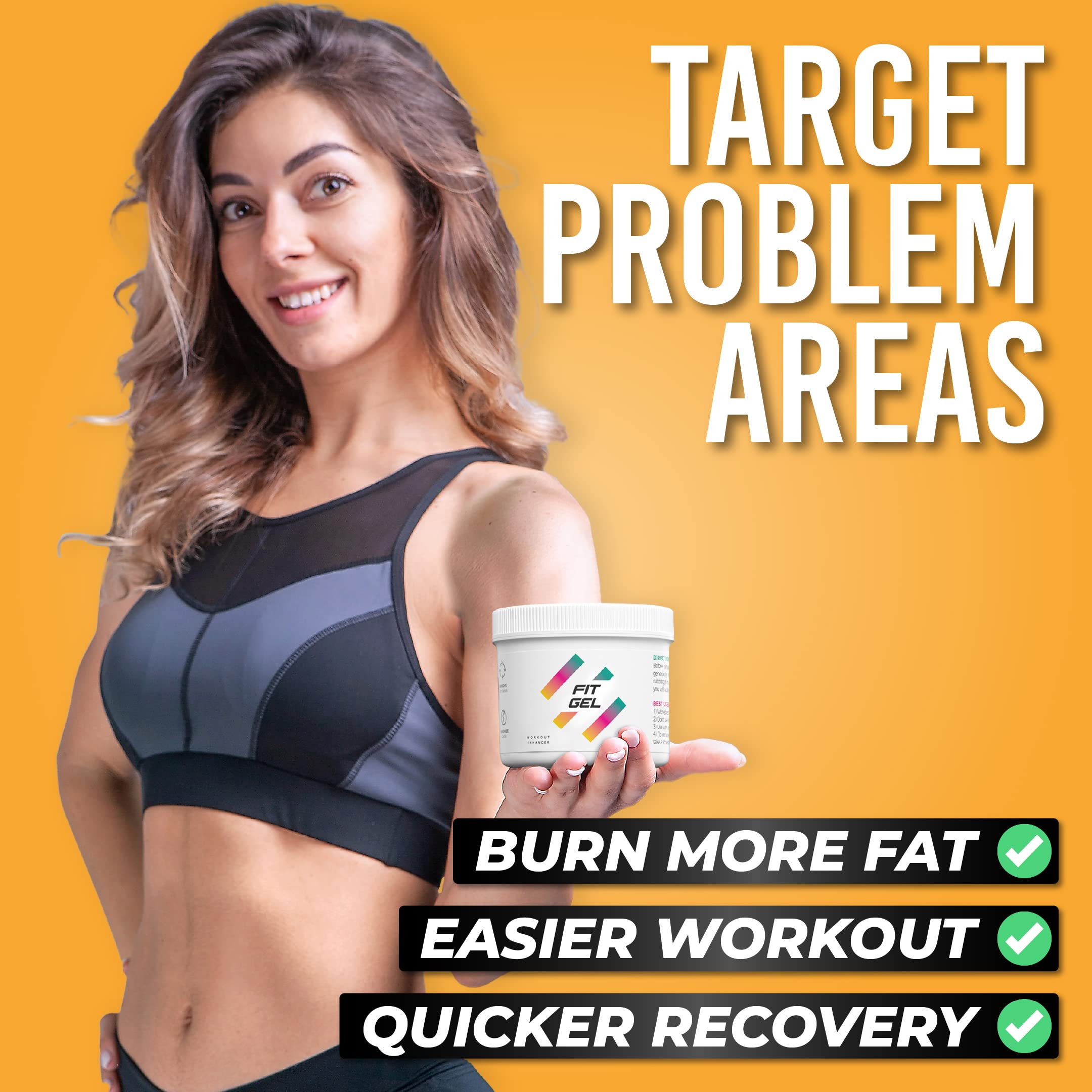 Fit Gel Workout Enhancer spread-on-skin demonstrates easy application before cardio sessions