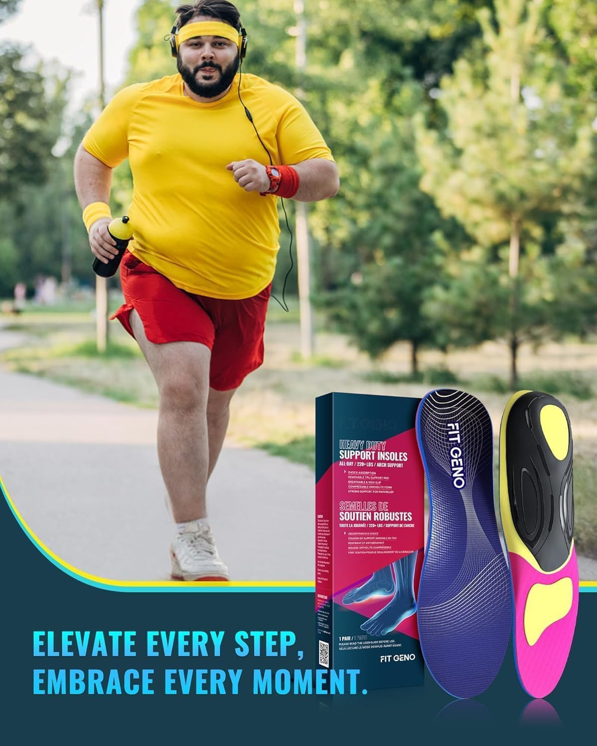 Fit Geno breathable fabric keeps feet fresh with odor control