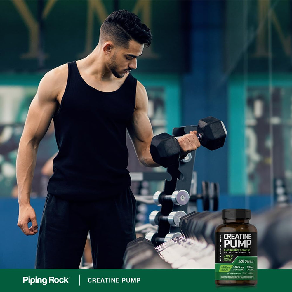 Fitness Labs Creatine Capsules lab testing seal signals trusted ingredients.