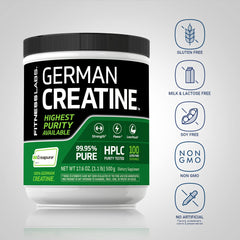 Fitness Labs Creatine Monohydrate powder mixed in water