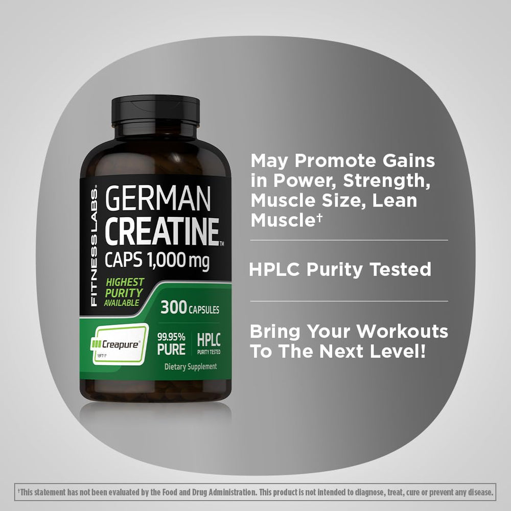 Fitness Labs German Creatine Monohydrate dispensing spoon with capsules