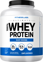 Fitness Labs Whey Protein Powder Unflavored 5lb bag for versatile shakes and meals