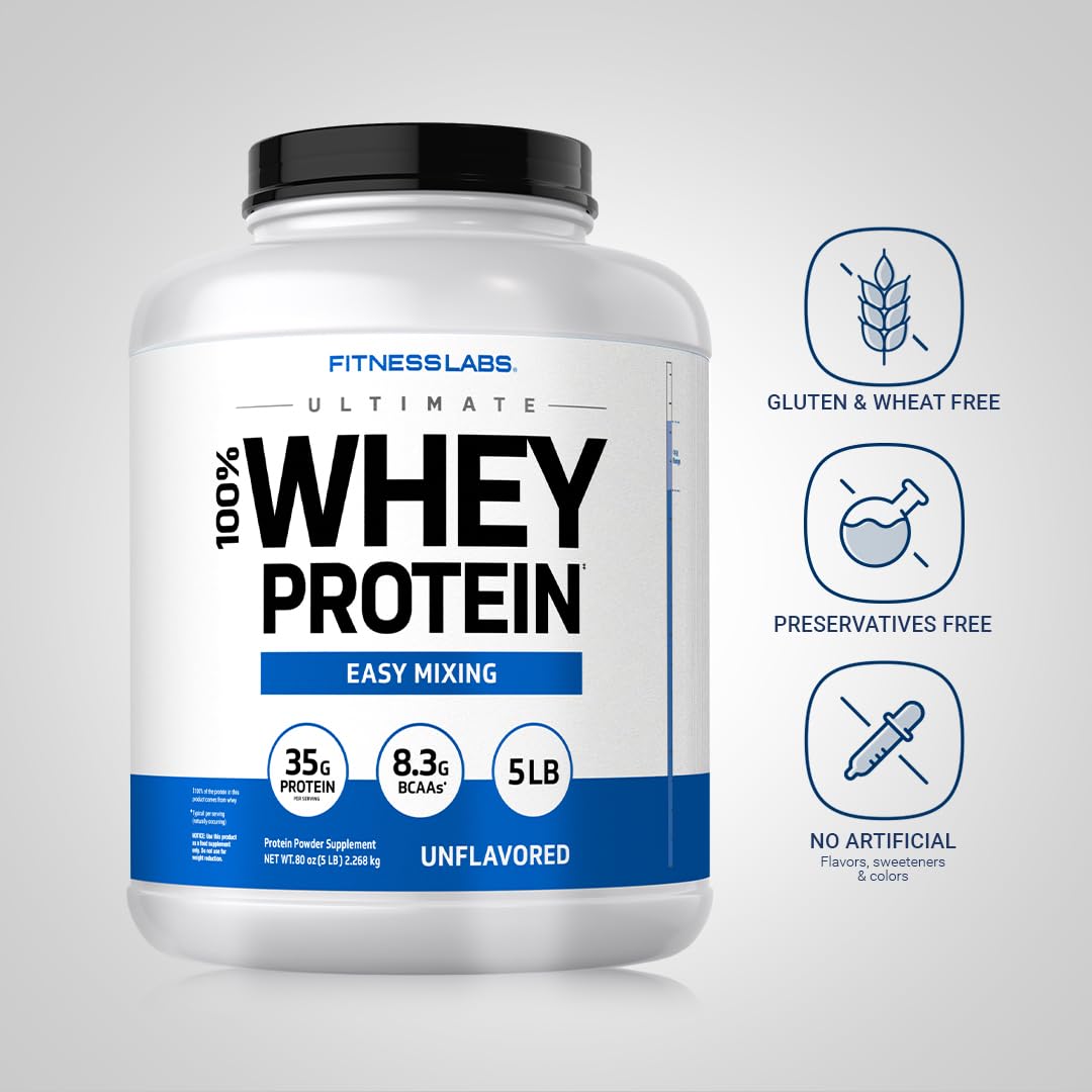 Fitness Labs Unflavored powder in shaker demonstrates easy daily mixing