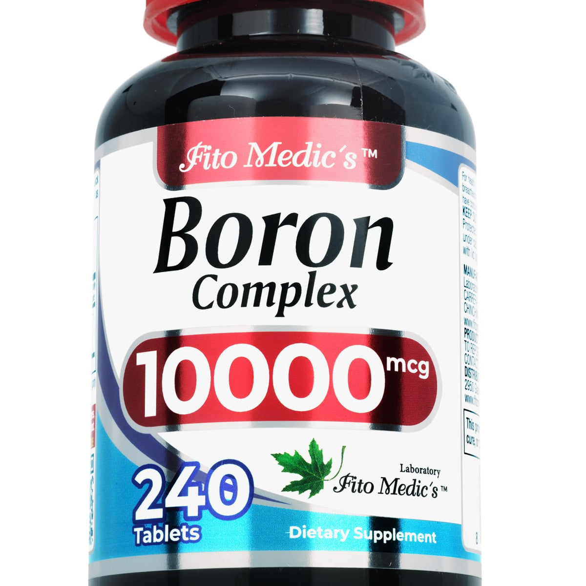 Fito Medic's Lab Boron bottle front highlighting ultra high absorption