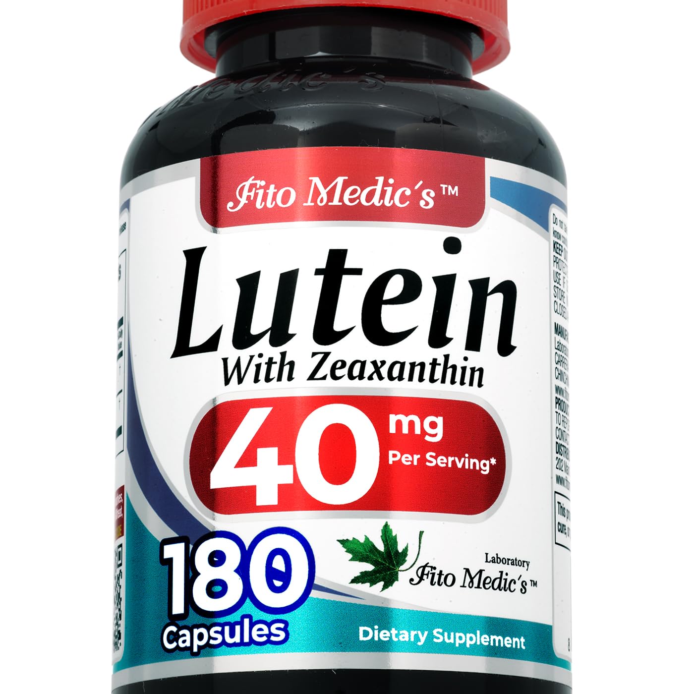 FITO MEDIC'S lutein concentrate bottle for daily eye support.