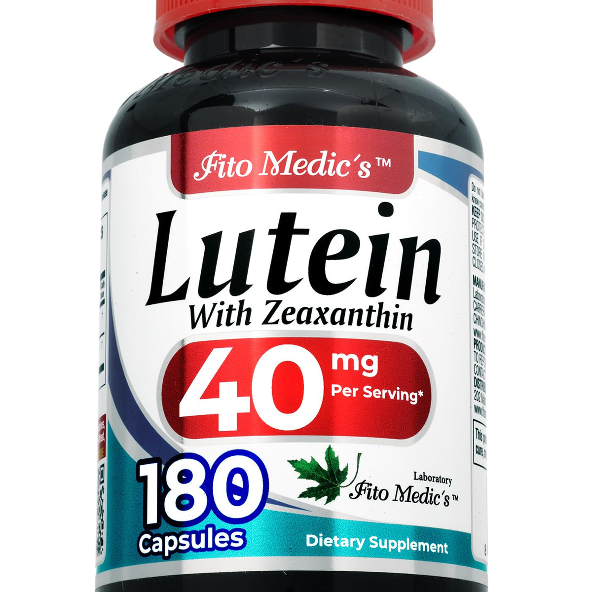 FITO MEDIC'S lutein concentrate bottle for daily eye support.