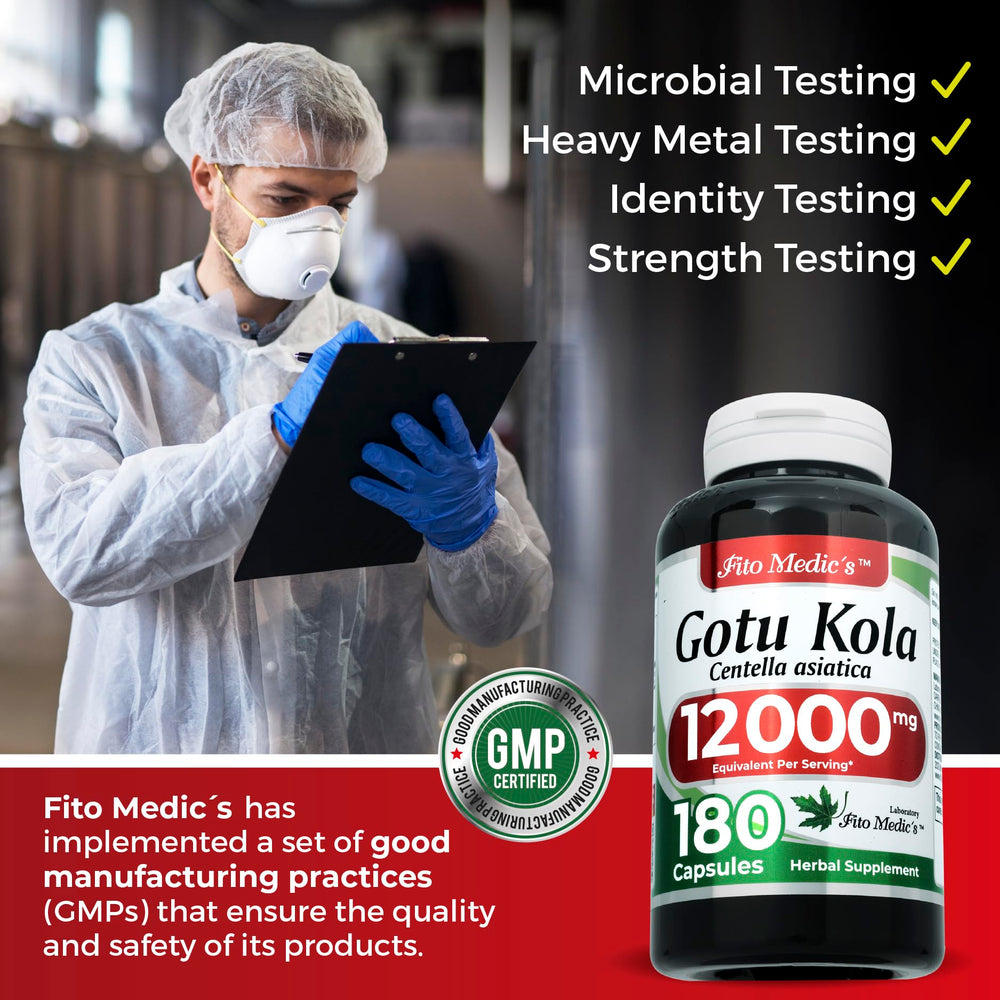 FITO MEDIC'S Gotu Kola 20:1 extract detail showing high potency