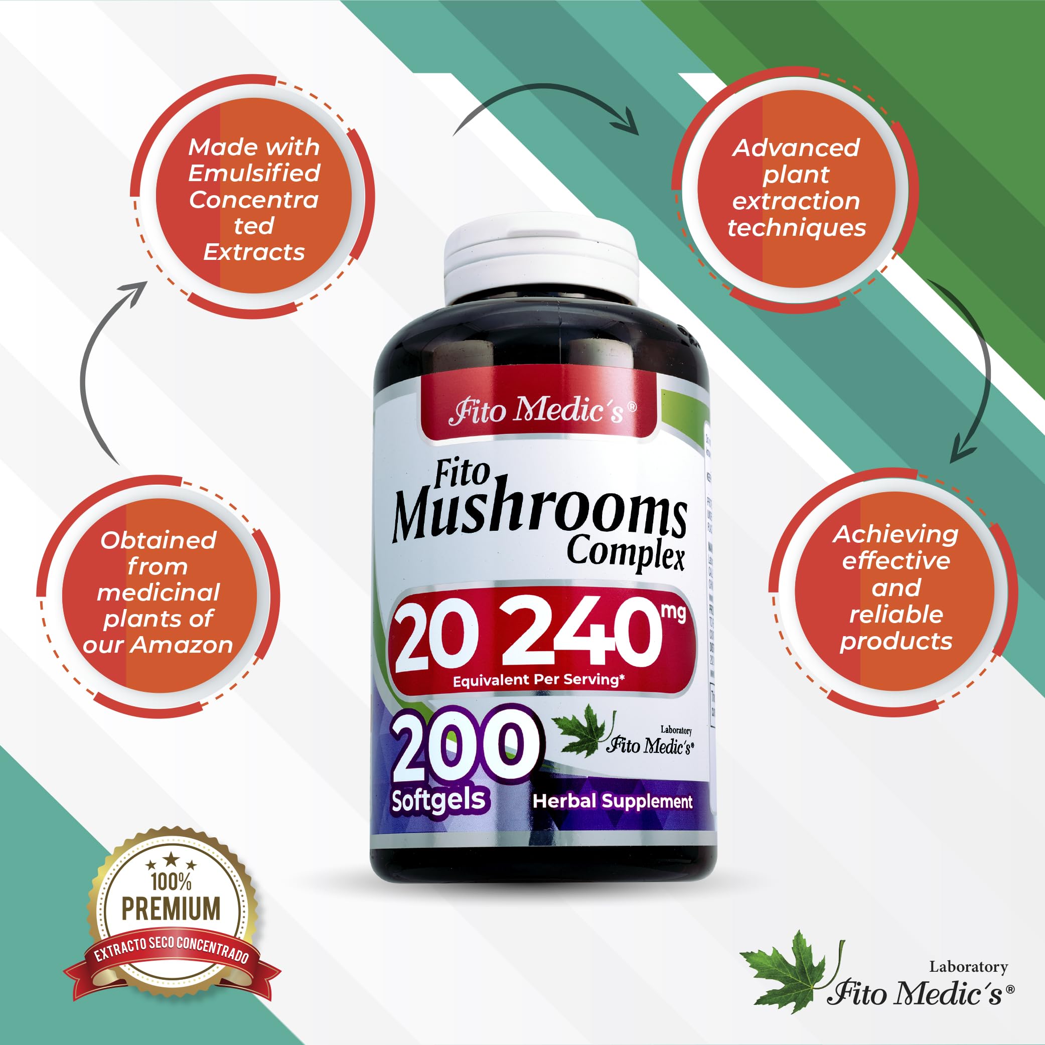 Lifestyle shot showing a stylish home setting with mushrooms supplement.