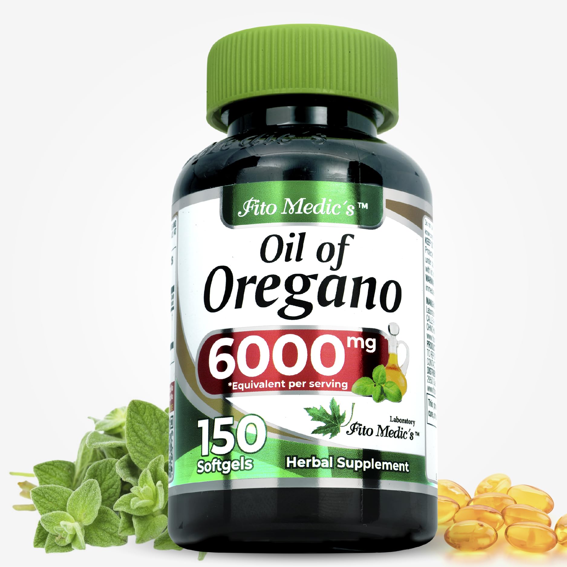 FITO MEDIC'S softgels close-up highlighting easy-to-swallow design for comfortable daily use