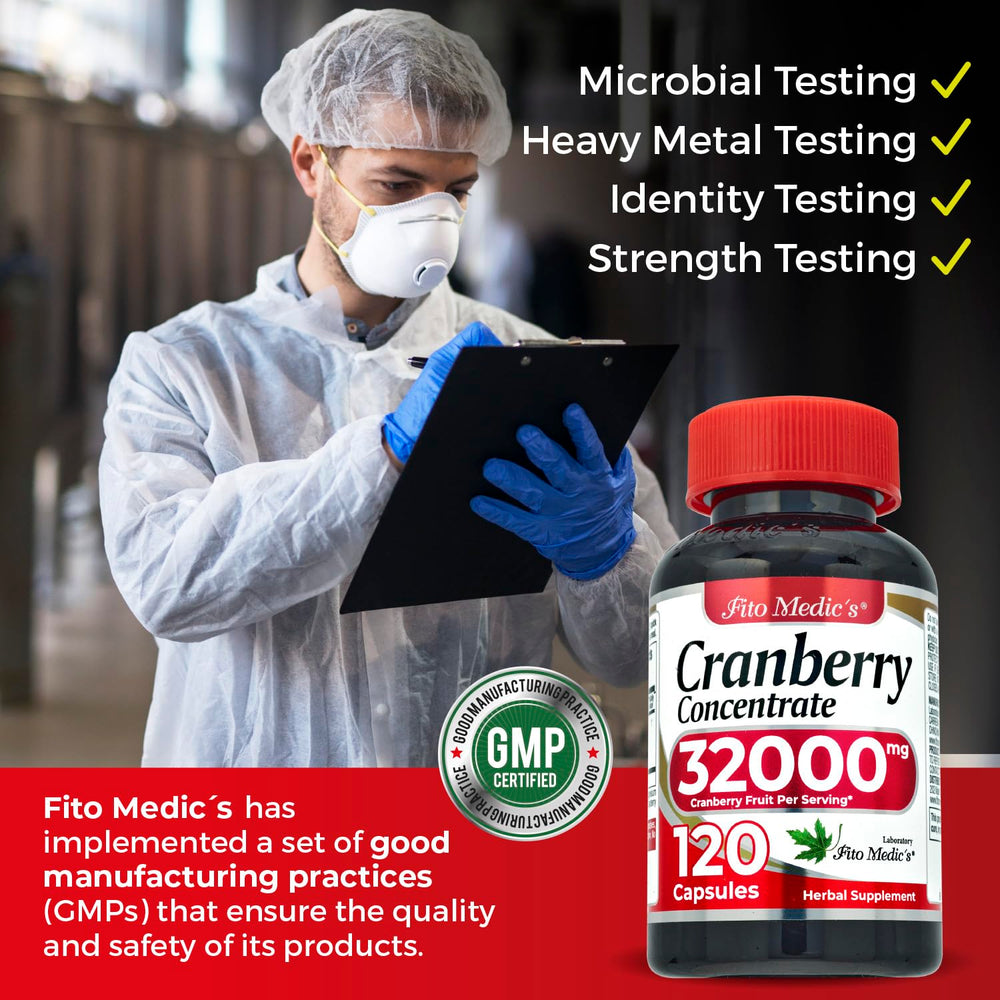 FITO MEDIC'S Lab Cranberry Label Detail shows concentrated extract.