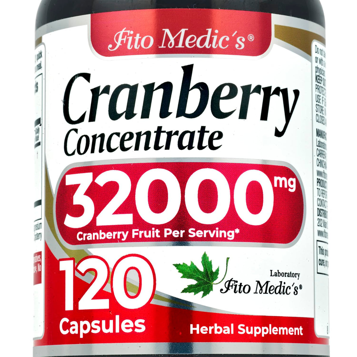 FITO MEDIC'S Lab Cranberry Pills bottle for daily wellness on the go.