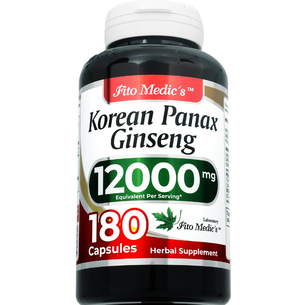 FITO MEDIC'S Panax Ginseng capsules packaging displayed for easy daily use