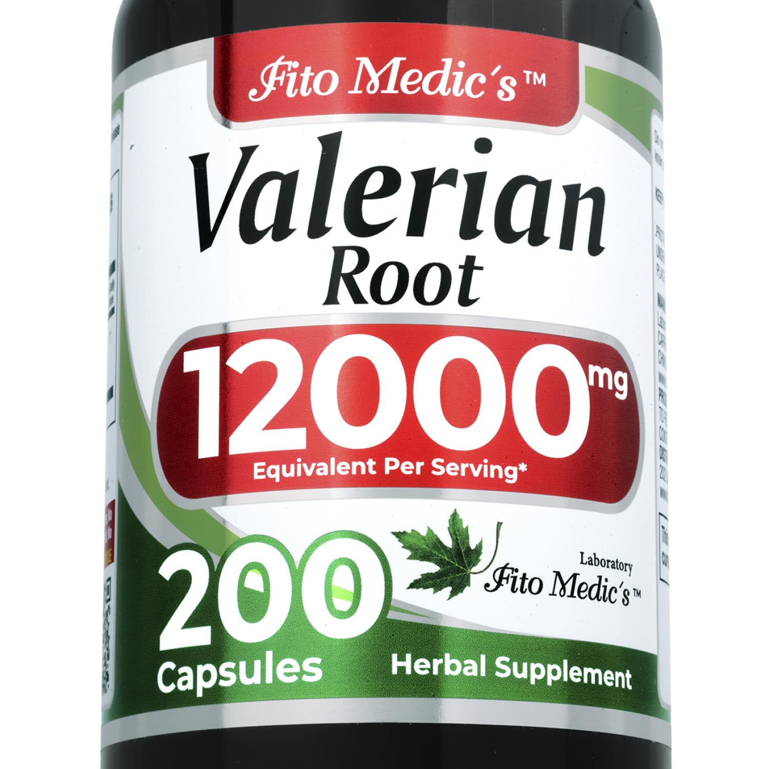FITO MEDIC'S Valerian Root Capsules bottle front view highlights premium extract
