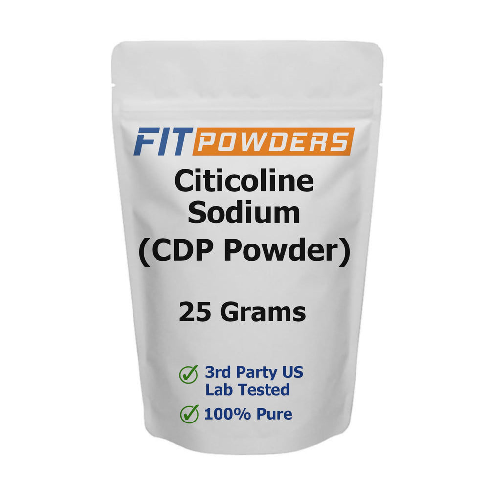 FitPowders Citicoline powder bottle front showing daily cognitive support option