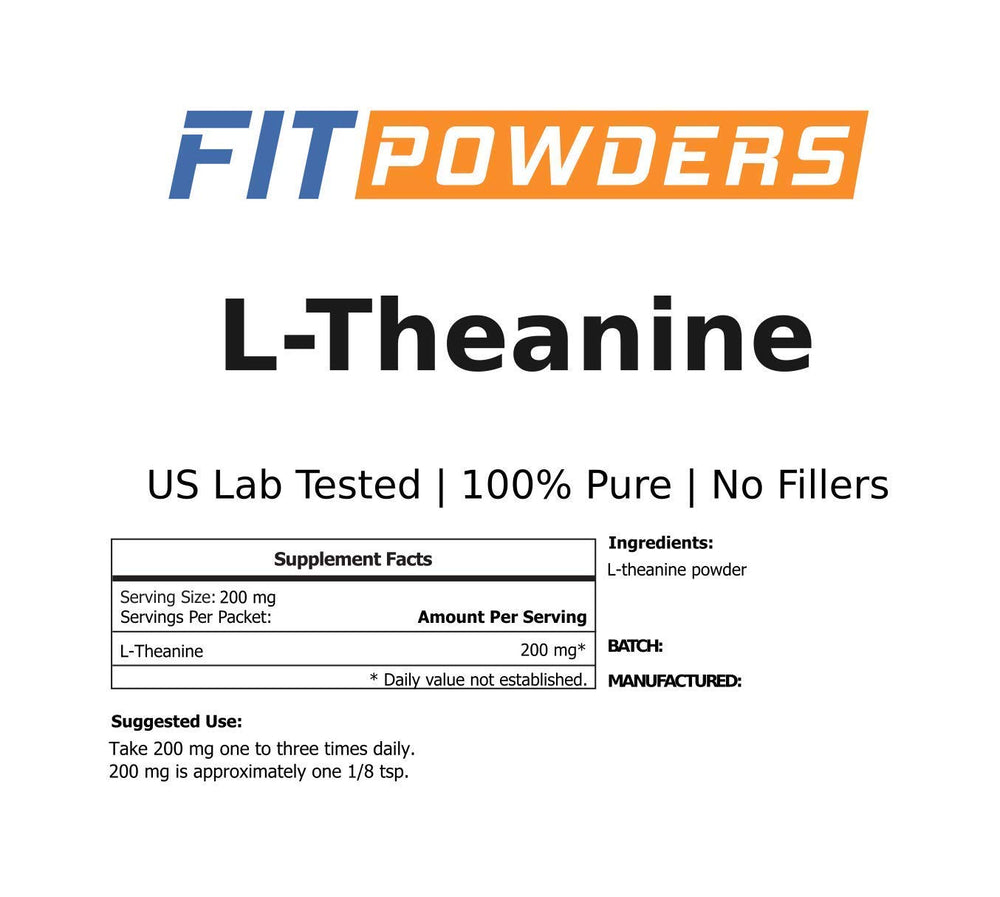 FitPowders L-Theanine powder blends well with coffee for smoother focus